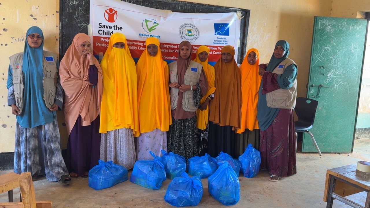 Distribution of dignity kits for vulnerable adolescent girls in schools to promote continuous learning (disaggregated by age, gender and disability)