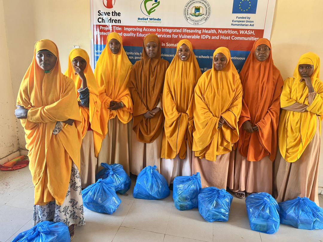 Distribution of dignity kits for vulnerable adolescent girls in schools to promote continuous learning (disaggregated by age, gender and disability)